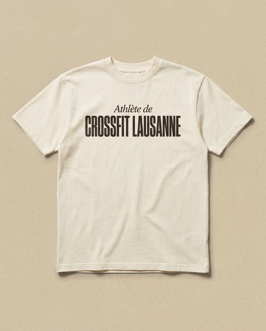 T-shirt blanc Crossfit Lausanne — Athlete de