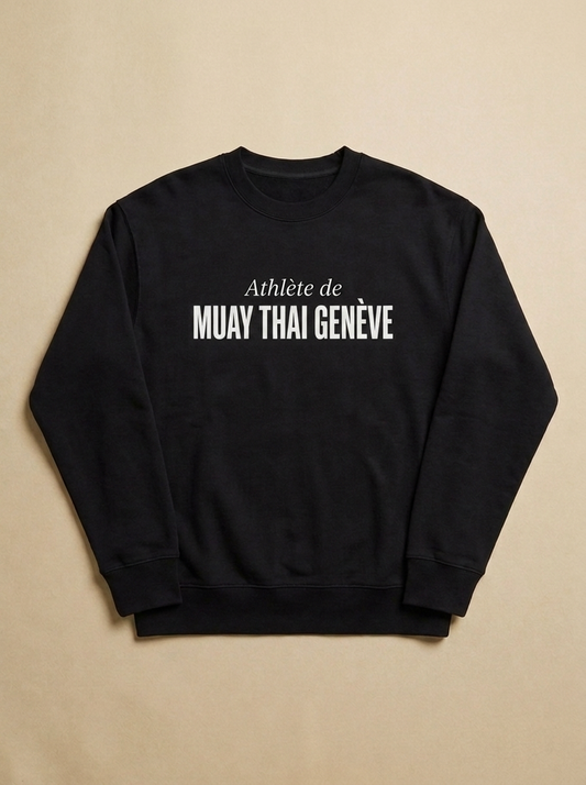 Noir - Athlete de - Muay Thai Geneve Sweatshirt