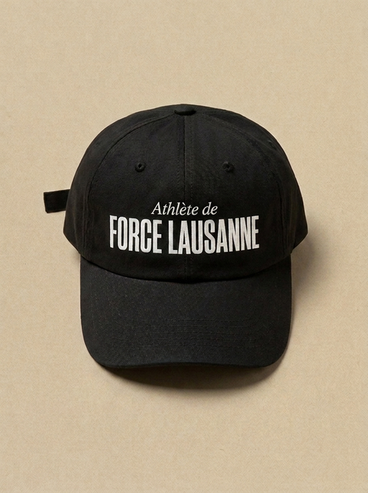 Noir - Athlete de - Force Lausanne Casquette