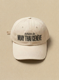 Blanc - Athlete de - Muay Thai Geneve Casquette