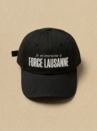 Noir - Je m'entraine a - Force Lausanne Casquette