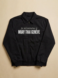 Noir - Je m'entraine a - Muay Thai Geneve Veste
