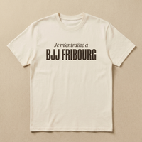 Blanc - Je m'entraine a - BJJ Fribourg Tee