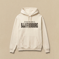 Blanc - Je m'entraine a - BJJ Fribourg Hoodie